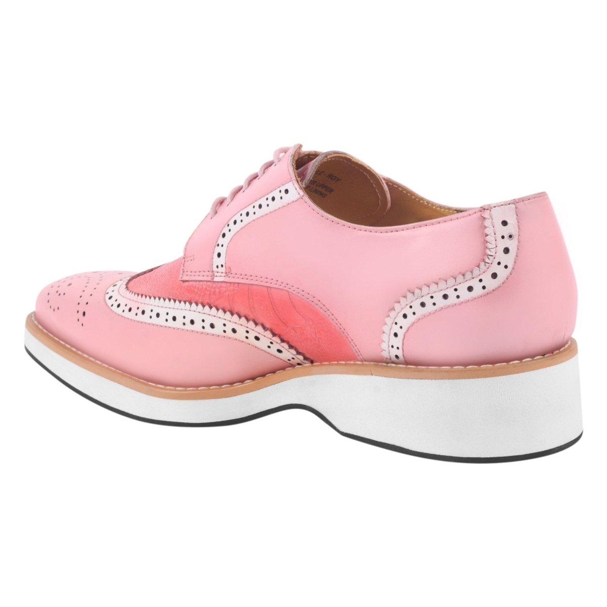 Roy Ostrich Leather Perforated Toe Casual Oxford Dress Shoes Shoes by Libertyzeno – Don't Panic Shoes