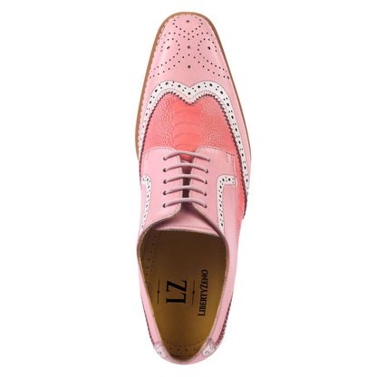 Roy Ostrich Leather Perforated Toe Casual Oxford Dress Shoes Shoes by Libertyzeno – Don't Panic Shoes
