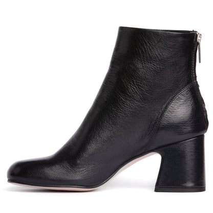 Ruby Crinkled Leather Ankle Boot Women’S 2 Inch Heel Heels by Beautiisoles – Don't Panic Shoes