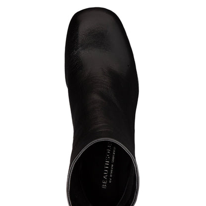 Ruby Crinkled Leather Ankle Boot Women’S 2 Inch Heel Heels by Beautiisoles – Don't Panic Shoes