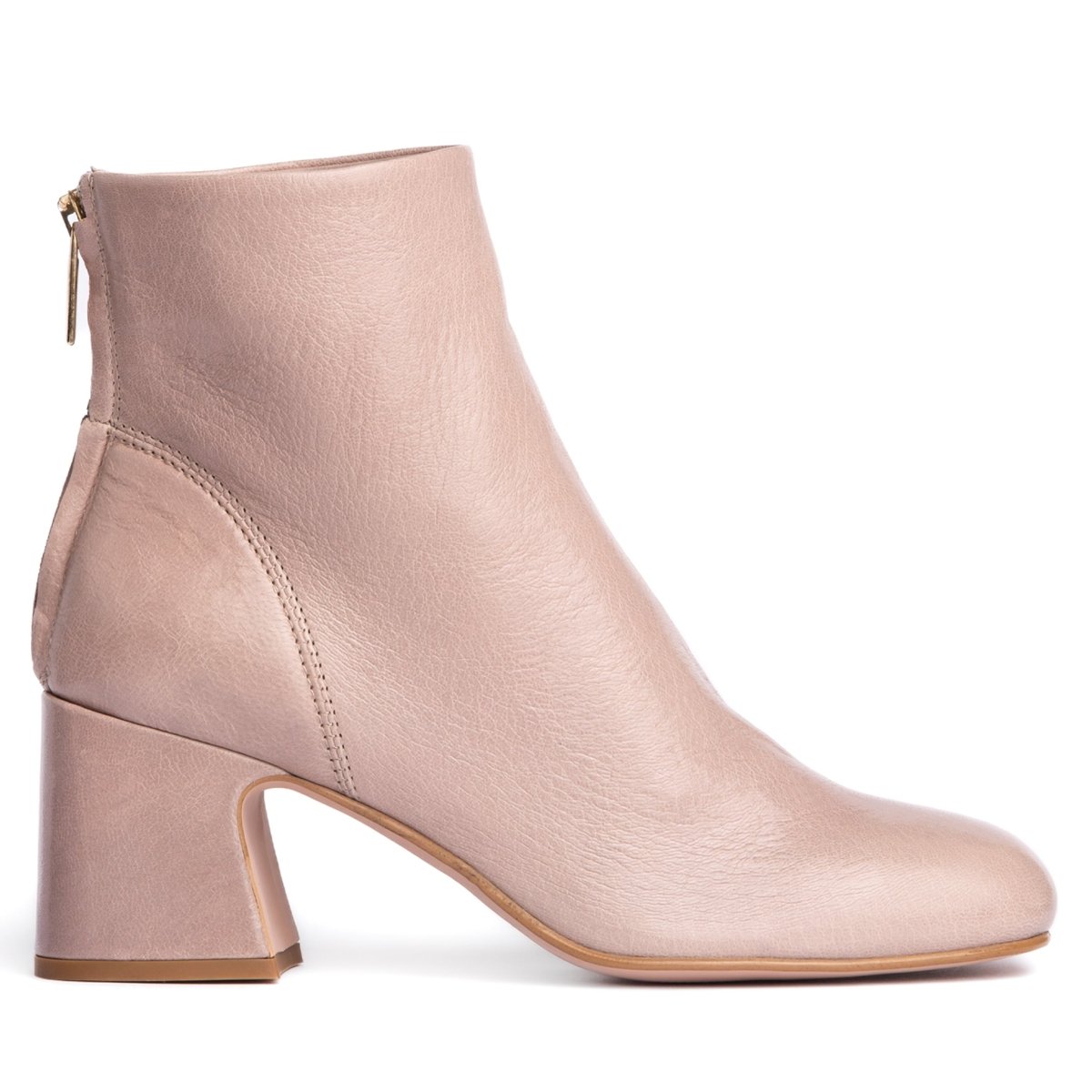 Ruby Crinkled Leather Ankle Boot Women’S 2 Inch Heel Heels by Beautiisoles – Don't Panic Shoes