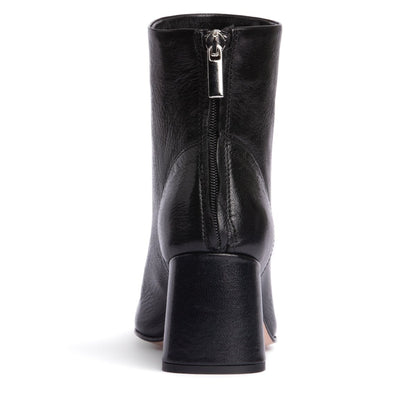 Ruby Crinkled Leather Women’S Ankle Bootie Handmade Italy Heels by Beautiisoles – Don't Panic Shoes