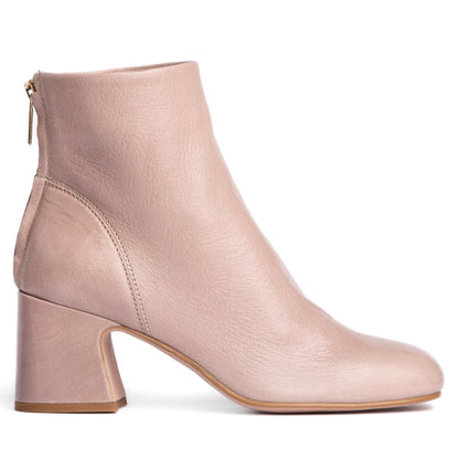 Ruby Crinkled Leather Women’S Ankle Bootie Handmade Italy Heels by Beautiisoles – Don't Panic Shoes