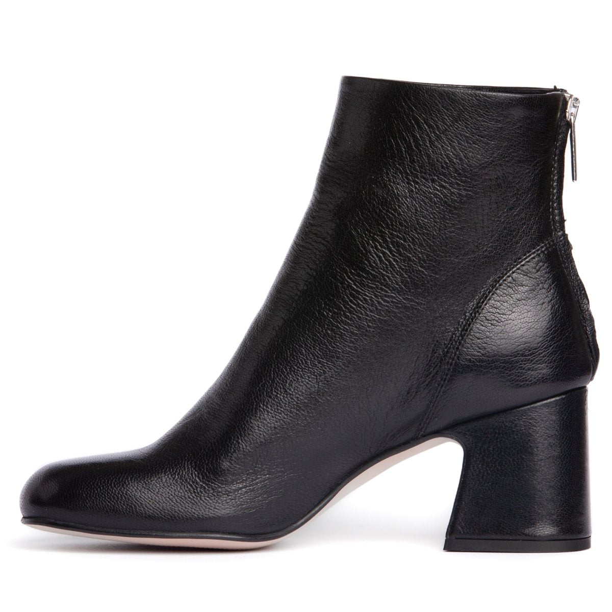 Ruby Crinkled Leather Women’S Ankle Bootie Handmade Italy Heels by Beautiisoles – Don't Panic Shoes