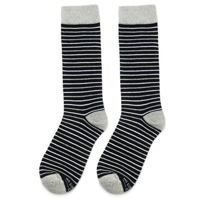 Rustic Gentleman Sock Bundle Mens Cotton Blend Patterned Dress Crew Socks 4 Pack Socks by No Cold Feet – Don't Panic Shoes