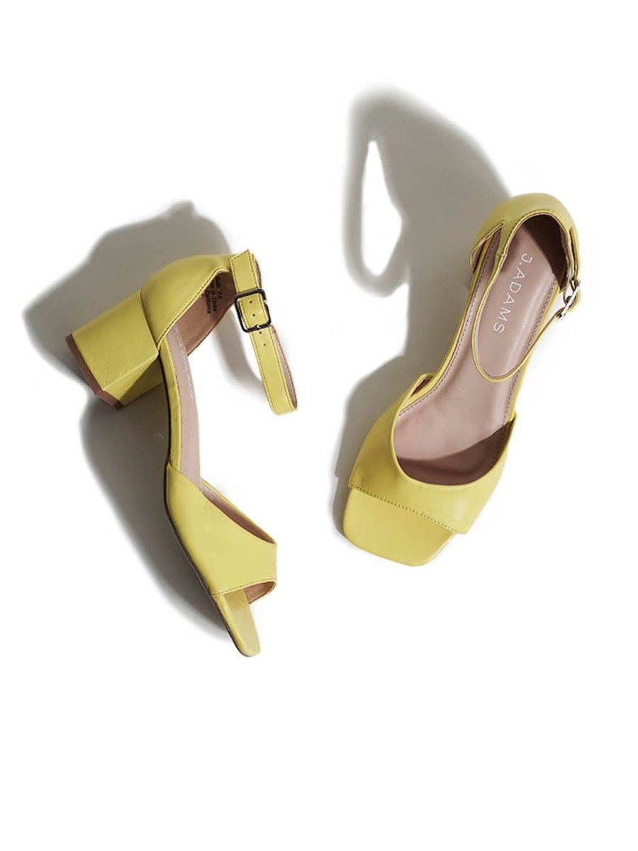 Ruth | Yellow Heels by J.Adams – Don't Panic Shoes