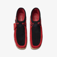 Thumbnail for Clarks Originals Wallabee Boot x Popcaan Collab Black and Red Camo Suede 26175816