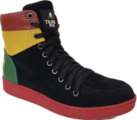 Thumbnail for ✅ Travel Fox High Top Men’s Black Red Green Yellow Suede 922721233