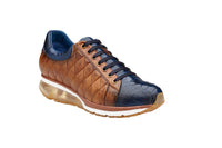 Thumbnail for Buy Sacco Navy/Ant. Saddle Men’S Ostrich Leather Sneakers E25 - Men from Don’t Panic Shoes | Best Prices & Fast Shipping