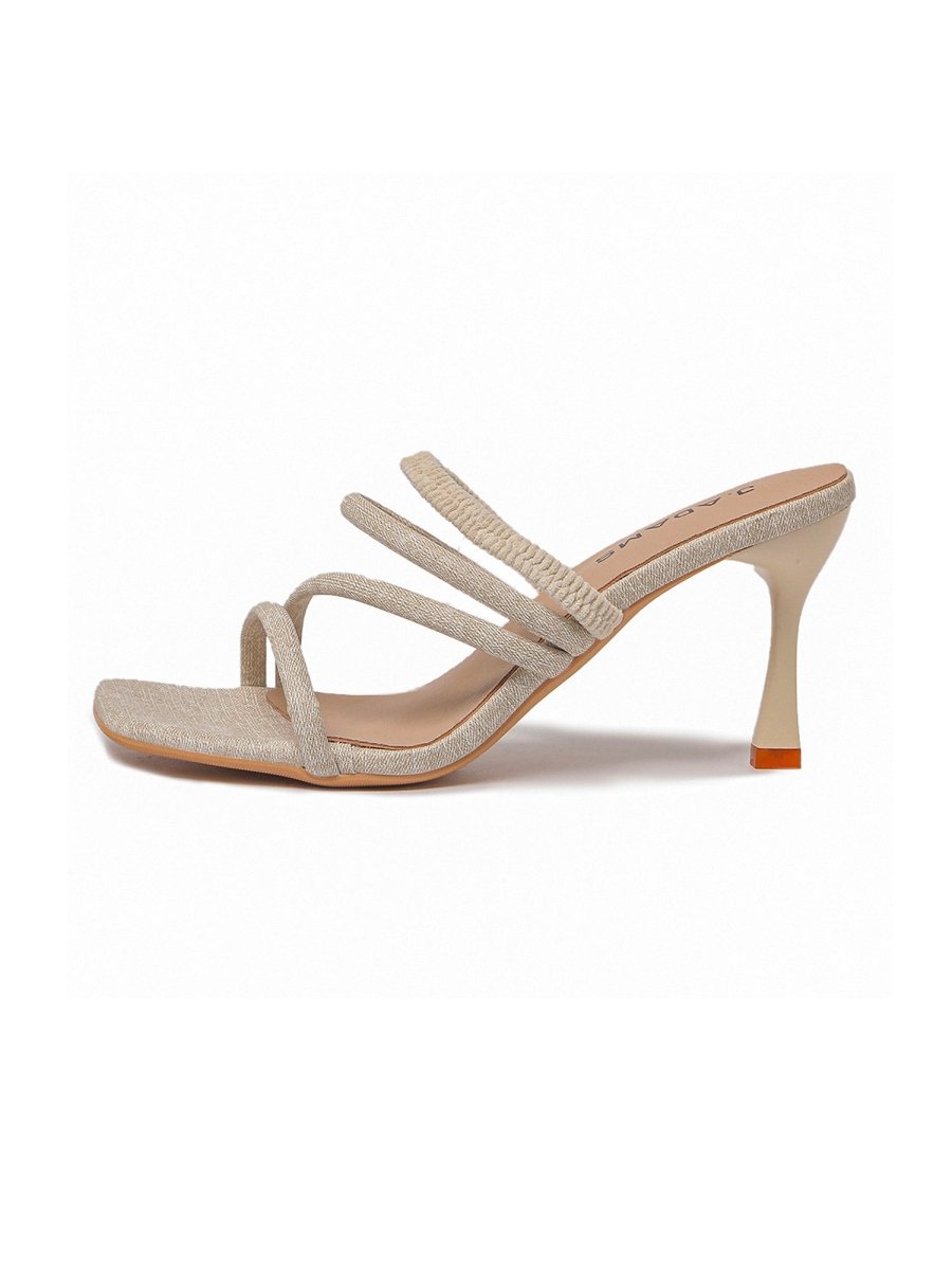 Sadie | Beige Heels by J.Adams – Don't Panic Shoes