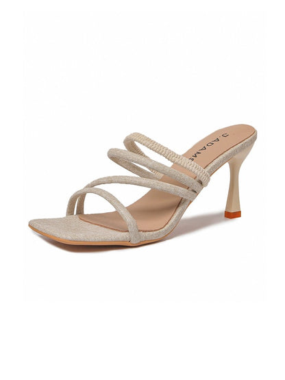 Sadie | Beige Heels by J.Adams – Don't Panic Shoes