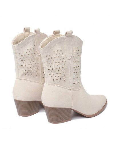 Saloon | White Boots by J.Adams – Don't Panic Shoes