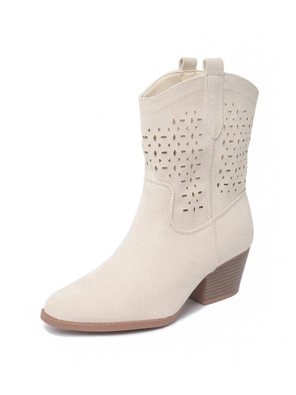 Saloon | White Boots by J.Adams – Don't Panic Shoes