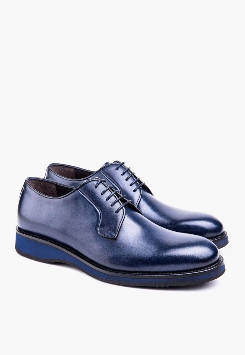 San Diego Men’S Navy Calfskin Leather Dress Lightweight Shoe Men Shoes by Sepol Shoes – Don't Panic Shoes