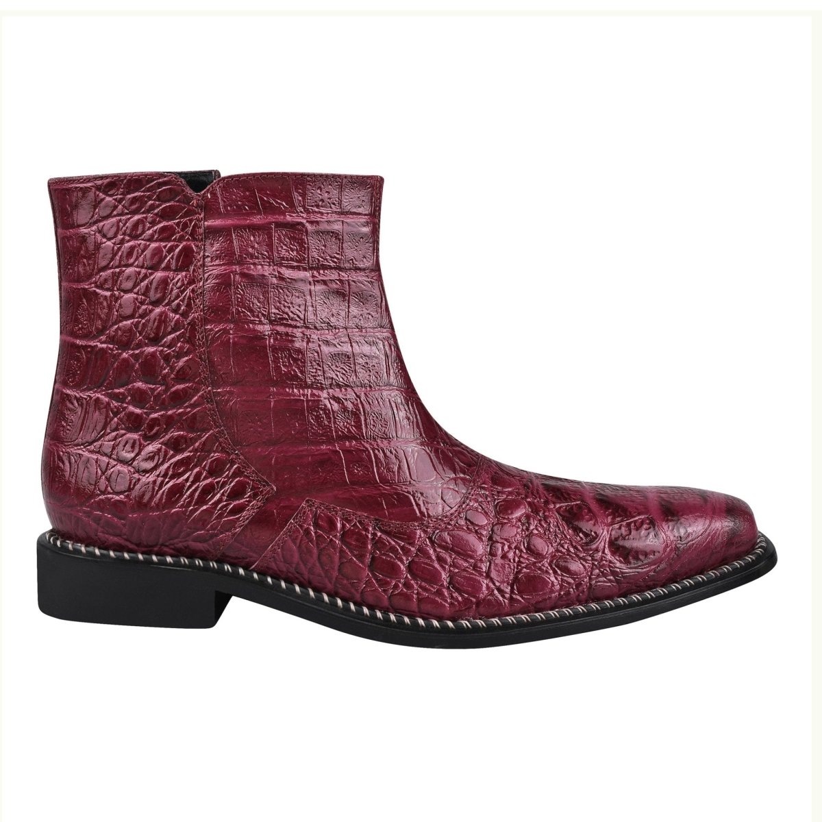 Sandra Leather Ankle Length Side Zip Up Boots Boots by Libertyzeno – Don't Panic Shoes