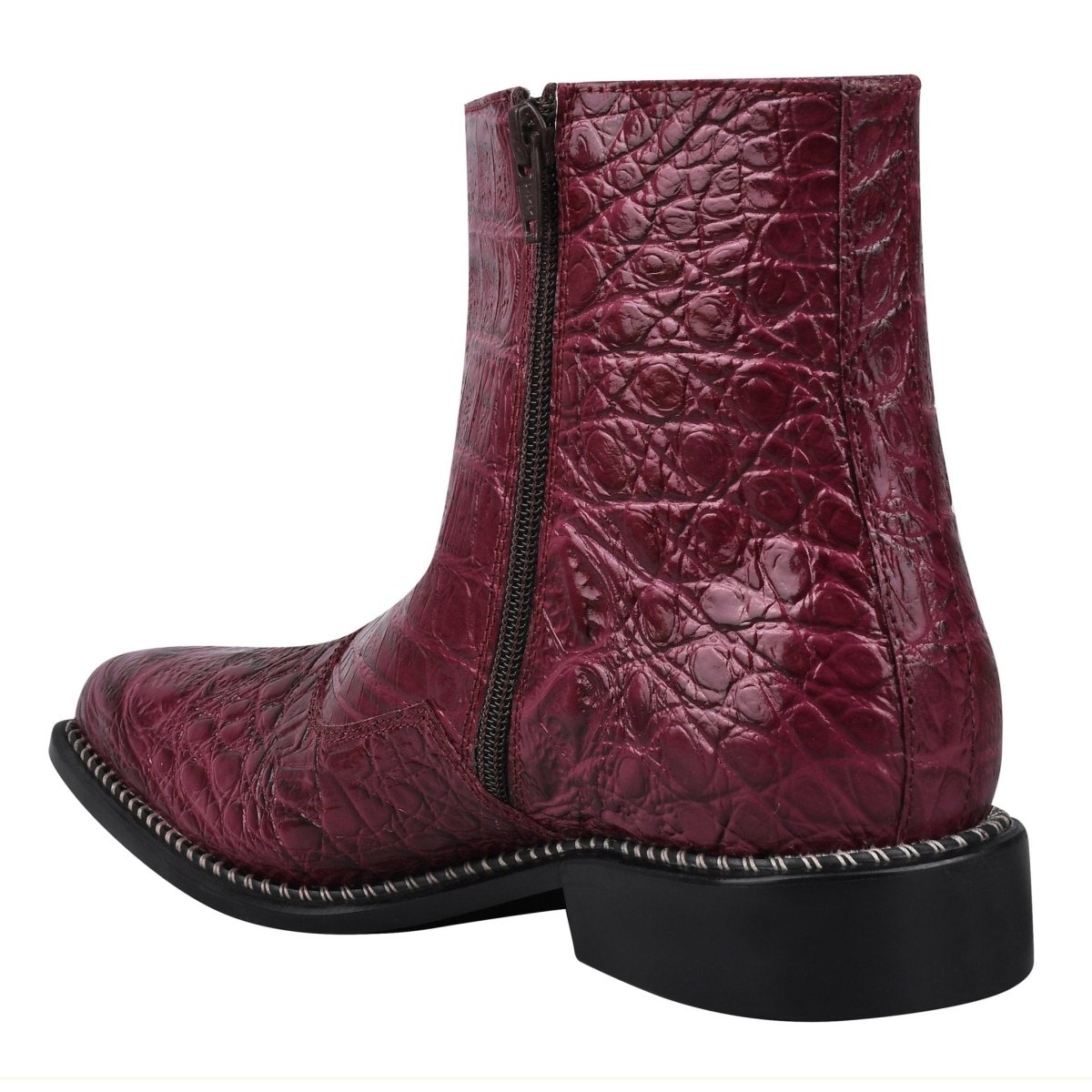 Sandra Leather Ankle Length Side Zip Up Boots Boots by Libertyzeno – Don't Panic Shoes