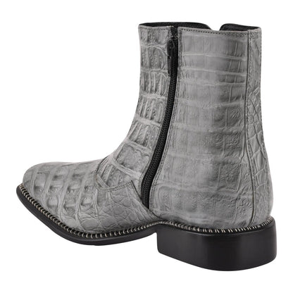 Sandra Leather Ankle Length Side Zip Up Boots Boots by Libertyzeno – Don't Panic Shoes