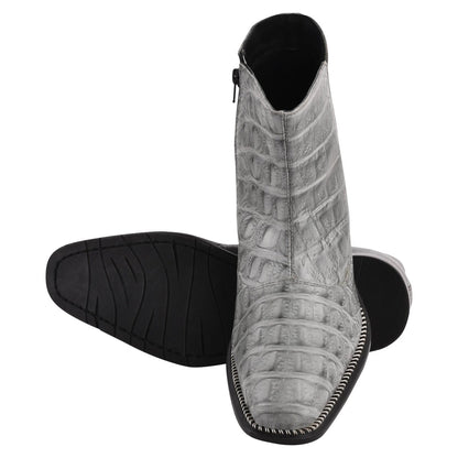 Sandra Leather Ankle Length Side Zip Up Boots Boots by Libertyzeno – Don't Panic Shoes