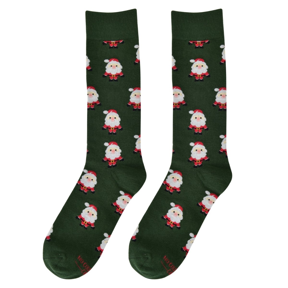 Santa Claus Novelty Socks Holiday Cozy Crew Festive Christmas Pattern Pair Gift For Men Women Kids Socks by No Cold Feet – Don't Panic Shoes