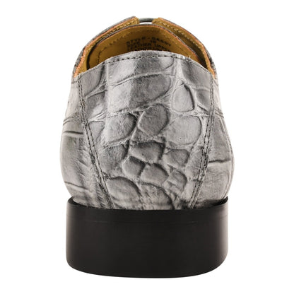 Sassy Crocodile Ostrich Print Lace - Up Dress Shoes Shoes by Libertyzeno – Don't Panic Shoes