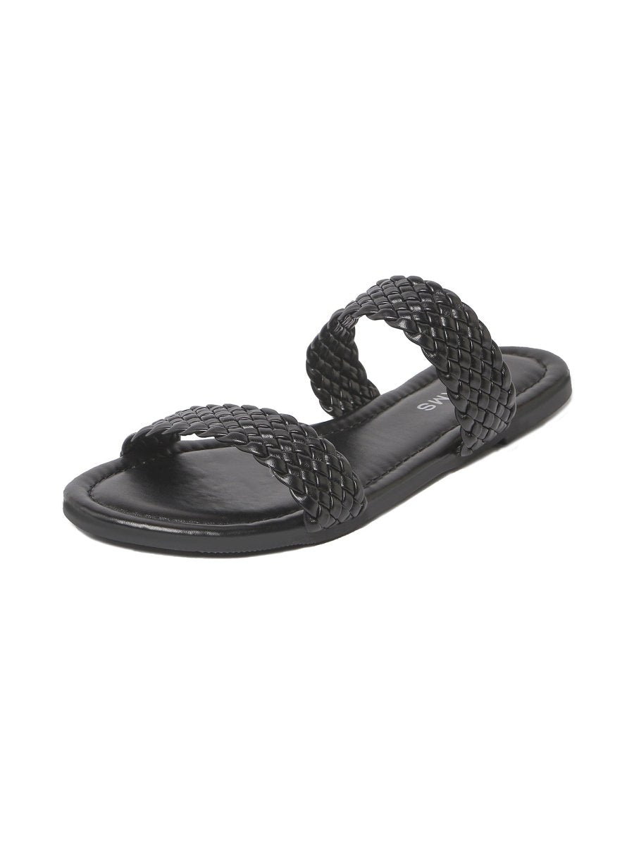 Savannah | Black Sandals by J.Adams – Don't Panic Shoes