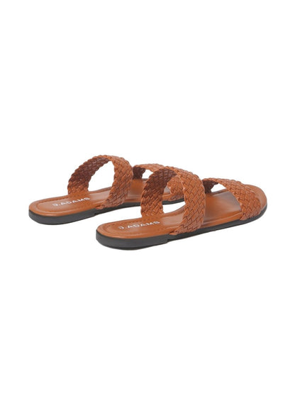 Savannah | Caramel Sandals by J.Adams – Don't Panic Shoes