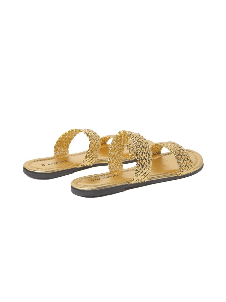 Savannah | Gold Sandals by J.Adams – Don't Panic Shoes