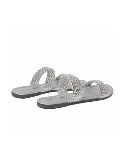 Savannah | Silver Sandals by J.Adams – Don't Panic Shoes
