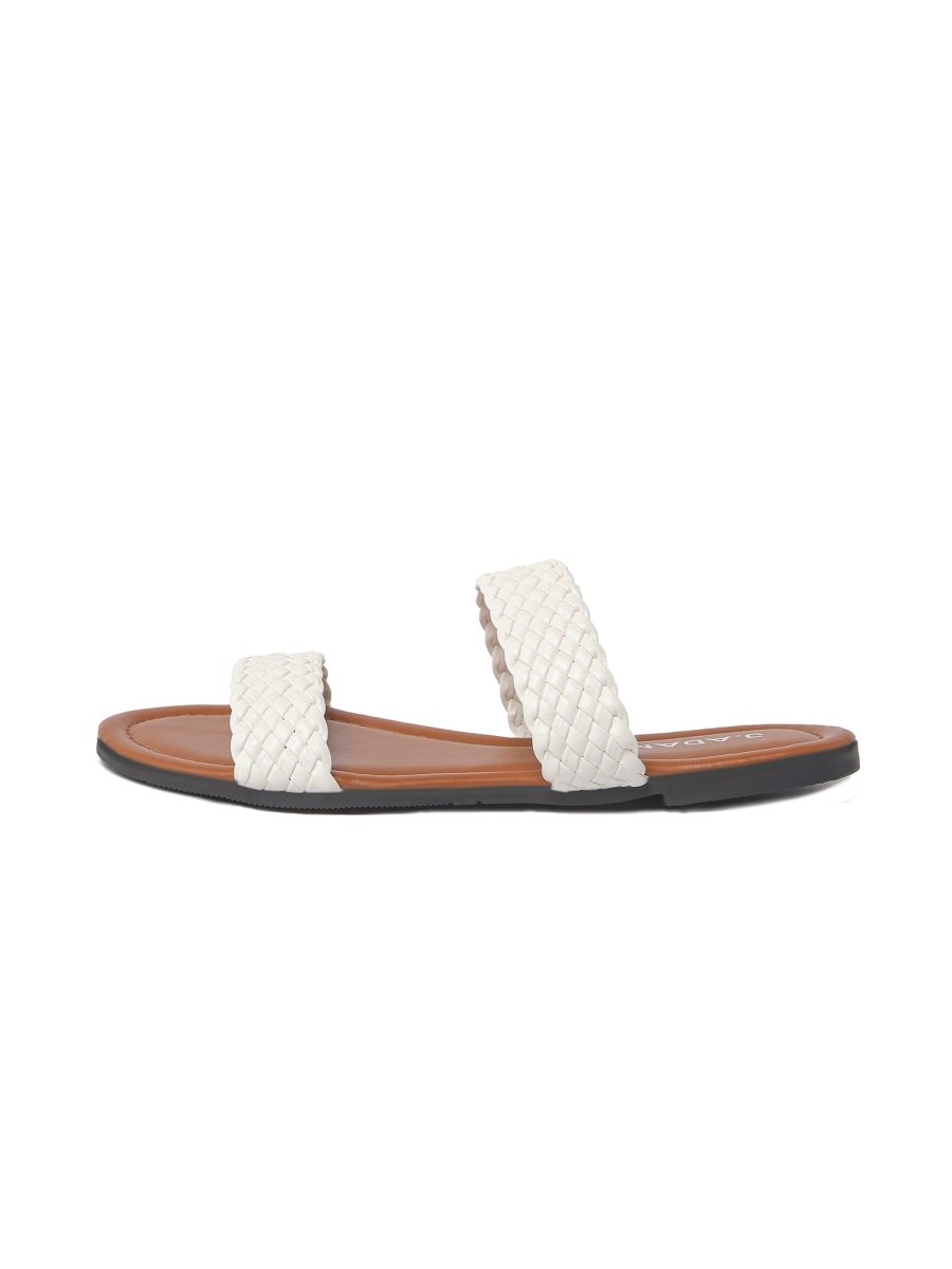 Savannah | White Sandals by J.Adams – Don't Panic Shoes