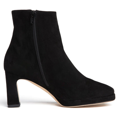 Scottie Ankle Suede Platform Bootie Women’S Black 76mm Boots by Beautiisoles – Don't Panic Shoes