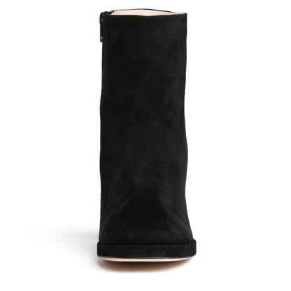 Scottie Ankle Suede Platform Bootie Women’S Black 76mm Boots by Beautiisoles – Don't Panic Shoes