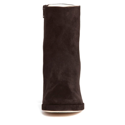 Scottie Ankle Suede Platform Bootie Women's Chocolate Boots by Beautiisoles – Don't Panic Shoes