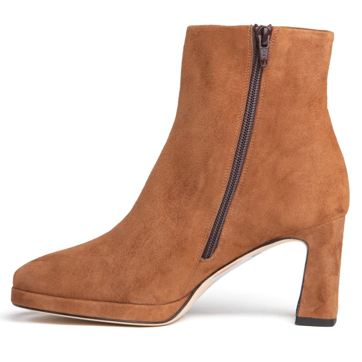 Scottie Women’S Cognac Suede Ankle Platform Bootie Padded Boots by Beautiisoles – Don't Panic Shoes