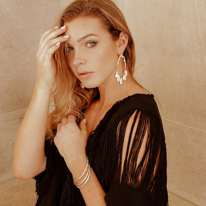 Selene Pearl Earrings Large Earrings by Rahya Jewelry Design – Don't Panic Shoes