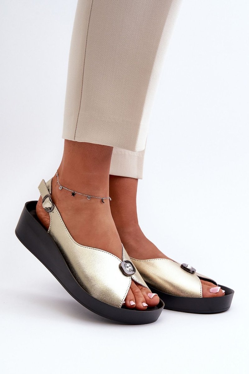 Selvaria Buckled Platform Wedge Sandals by Ukrainian Vibe – Don't Panic Shoes