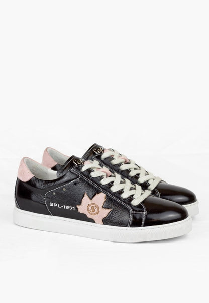 Sepol FreSh Patent Leather Women’s Black With Pink Suede Woman Shoes by Sepol Shoes – Don't Panic Shoes