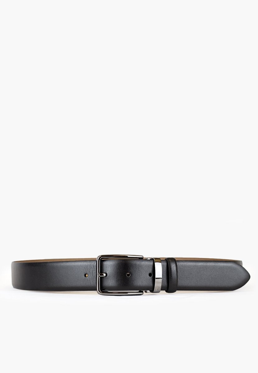 Sepol Oxford Belt Leather Black Classic Smooth Finish by Sepol Shoes – Don't Panic Shoes