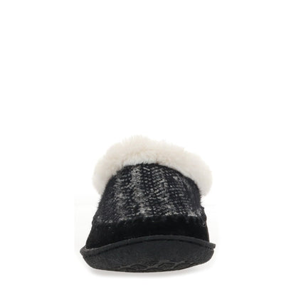 Serene Slipper Women’S Black Suede Memory Foam Insole Staheekum Women's Slippers by Staheekum Women's – Don't Panic Shoes