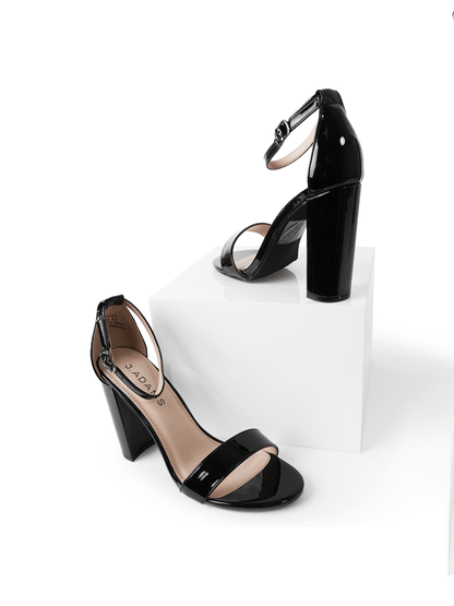 Shirley | Black Patent Heels by J.Adams – Don't Panic Shoes
