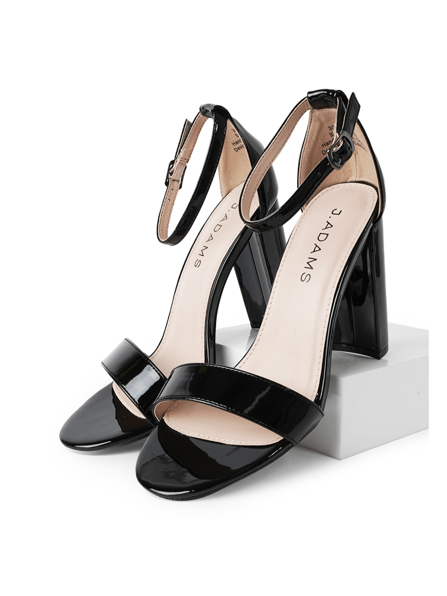 Shirley | Black Patent Heels by J.Adams – Don't Panic Shoes