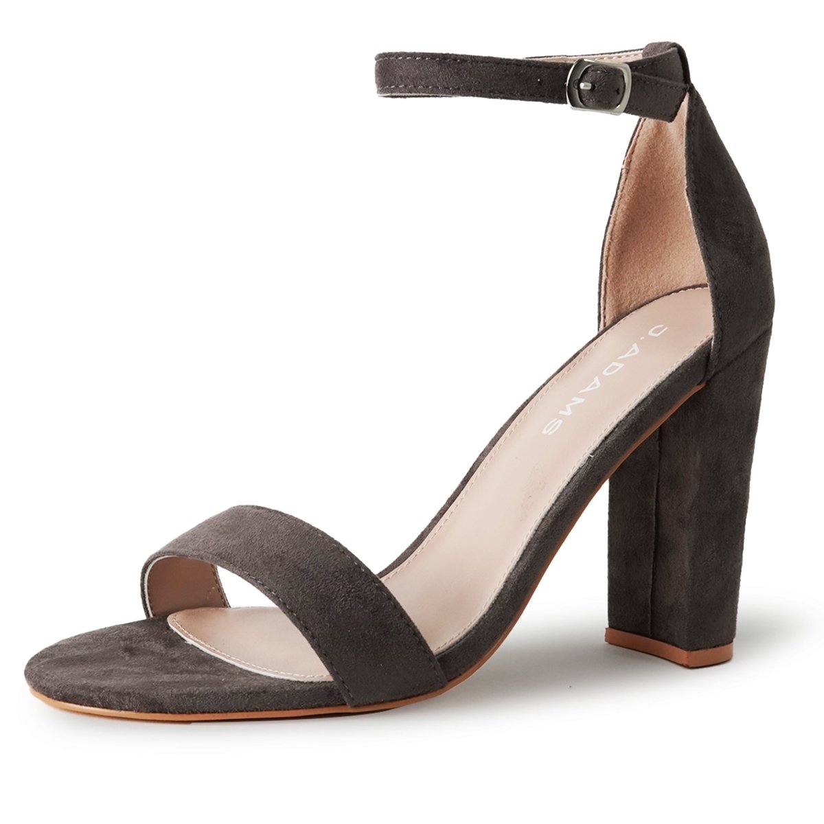 Shirley | Charcoal Suede Heels by J.Adams – Don't Panic Shoes