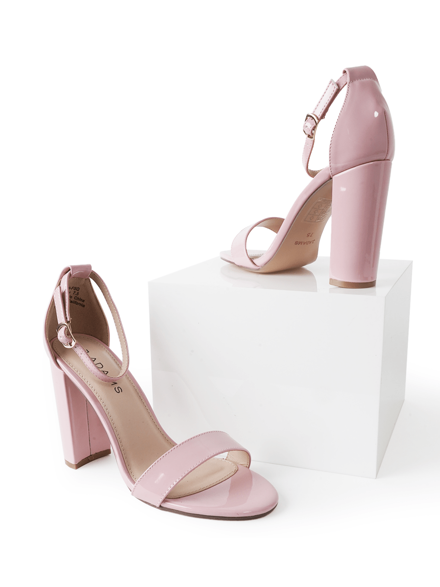Shirley | Pink Patent Heels by J.Adams – Don't Panic Shoes