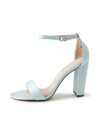Shirley | Sky Blue Satin Heels by J.Adams – Don't Panic Shoes