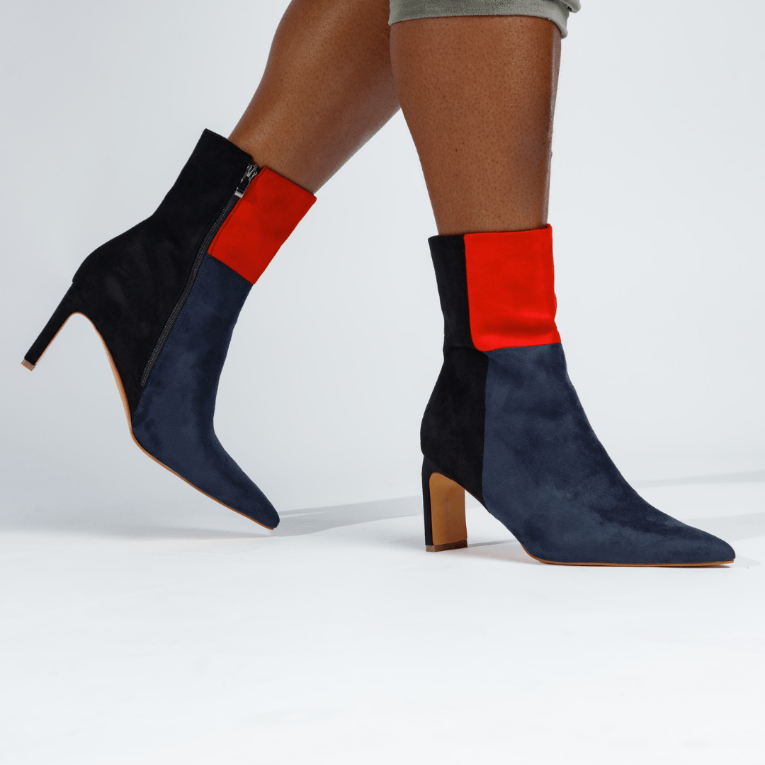 Simone Booties Red Shoes by Vaila Shoes – Don't Panic Shoes
