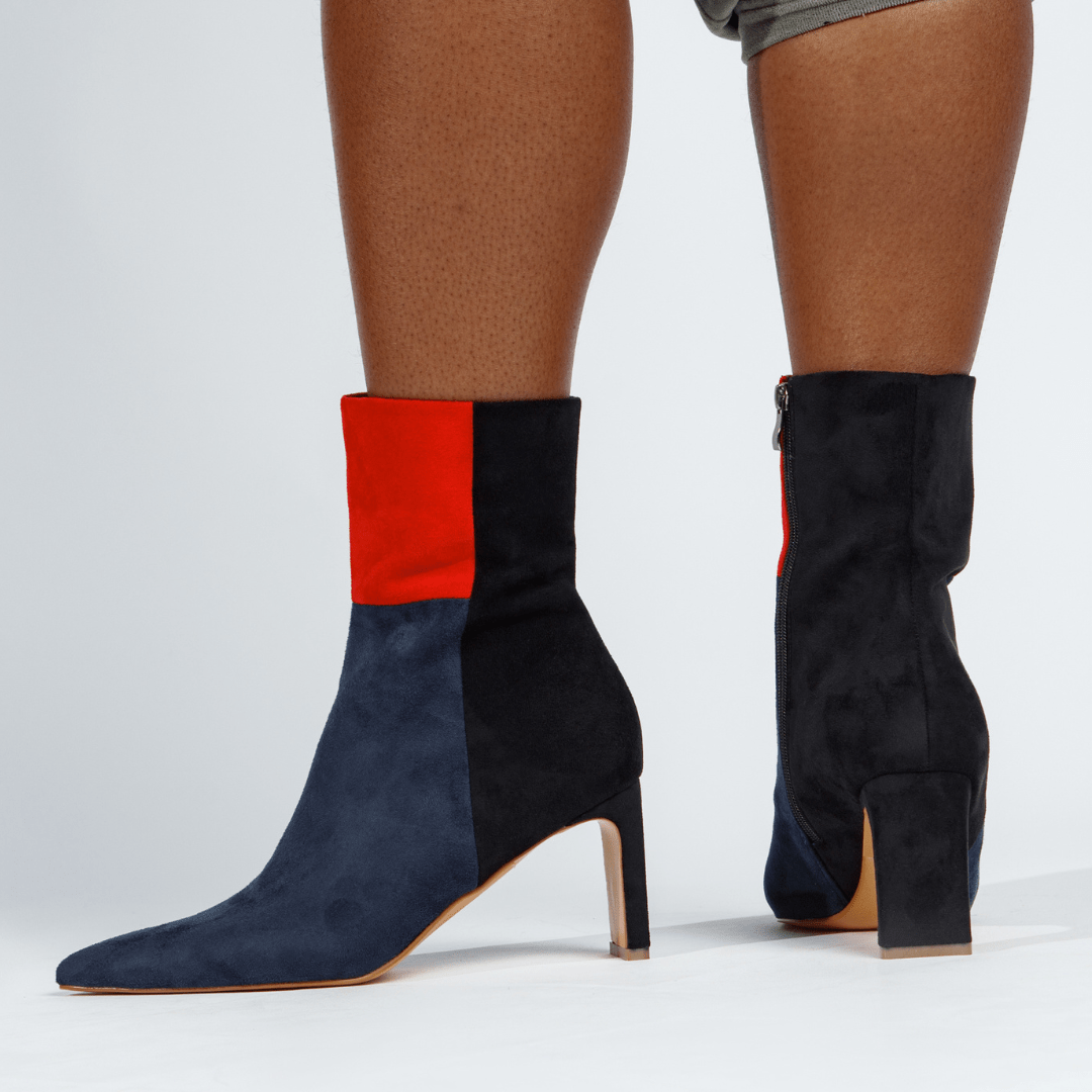 Simone Booties Red Shoes by Vaila Shoes – Don't Panic Shoes