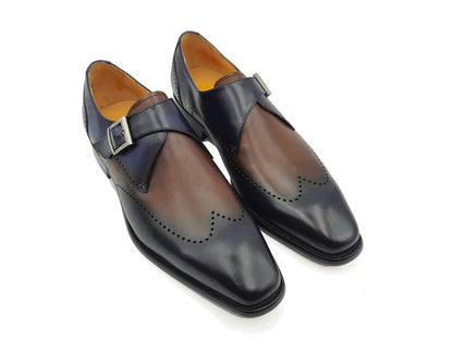 Single Classic Monk Loafer Calfskin Ks509 - 42t Ks509 - 42 Shoes by Carrucci Shoes – Don't Panic Shoes