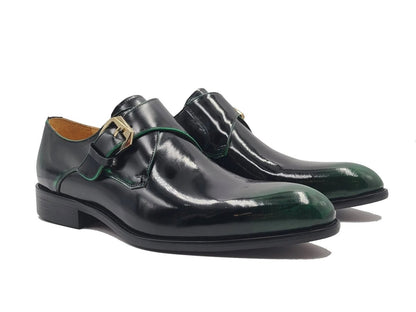 Single Monk Slip On Soft Calf Patent Leather Ks479 - 15p Shoes by Carrucci Shoes – Don't Panic Shoes