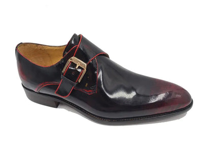 Single Monk Slip On Soft Calf Patent Leather Ks479 - 15p Shoes by Carrucci Shoes – Don't Panic Shoes