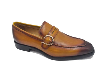 Single Monk Strap Calfskin Loafer Premium Ks509 - 47 Shoes by Carrucci Shoes – Don't Panic Shoes