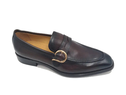 Single Monk Strap Calfskin Loafer Premium Ks509 - 47 Shoes by Carrucci Shoes – Don't Panic Shoes